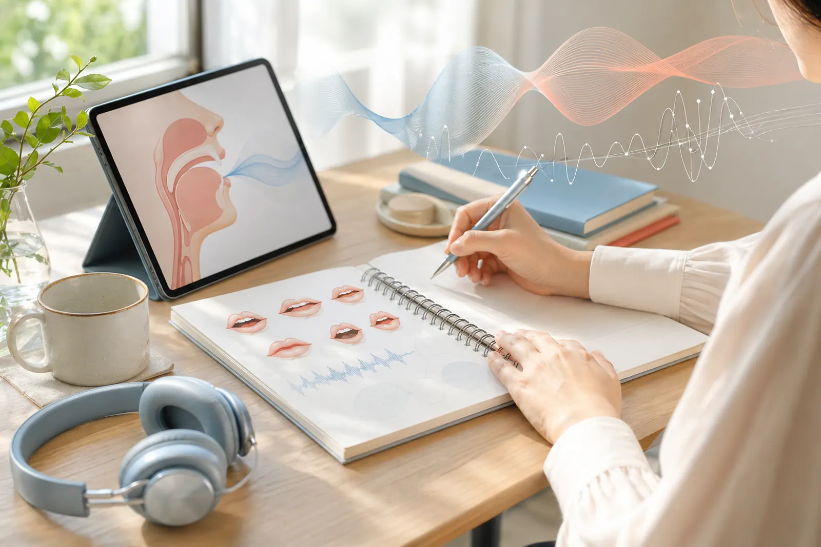 発音の仕組みを学ぶイメージ